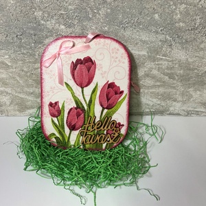 Tulipános ajtódísz - Meska.hu Tulipános ajtódísz - Meska.hu