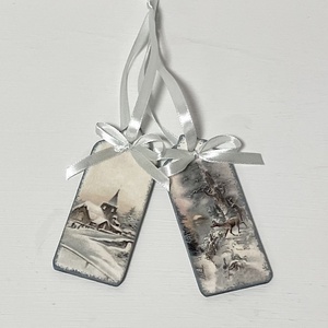 Karácsonyfadísz  kékes, Karácsony, Karácsonyi lakásdekoráció, Karácsonyfadíszek, Decoupage, transzfer és szalvétatechnika, Festett tárgyak, MESKA