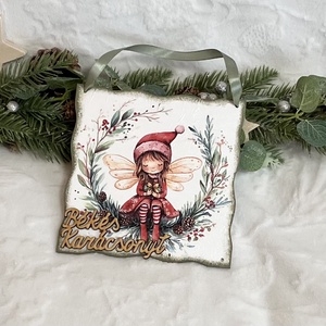 Ajtódísz manólányos - Meska.hu