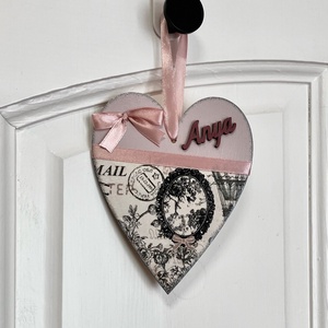 Vintage ajtódísz - falidísz Anya felirattal - otthon & életmód - dekoráció - fali és függő dekoráció - függődísz - Meska.hu