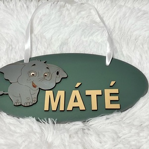 Névre szóló festett névtábla fiúknak - gyerekszoba dekoráció, Baba - mama, Babaszoba dekoráció, Gyerek névtábla, Festett tárgyak, MESKA