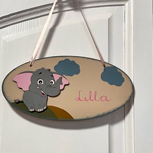 Névre szóló névtábla lányoknak - babaszoba dekor  - baba - mama - babaszoba dekoráció - gyerek névtábla - Meska.hu