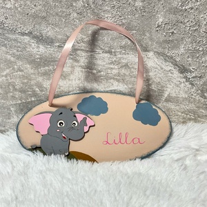 Névre szóló névtábla lányoknak - babaszoba dekor  - baba - mama - babaszoba dekoráció - gyerek névtábla - Meska.hu