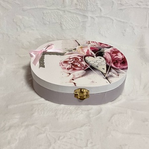 Rózsás nászajándék, pénzátadó doboz, Esküvő, Emlék & Ajándék, Nászajándék, Esküvői pénzátadó doboz, Festett tárgyak, MESKA