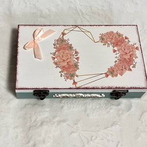 Szíves nászajándék, pénzátadó doboz  - esküvő - emlék & ajándék - nászajándék - esküvői pénzátadó doboz - Meska.hu