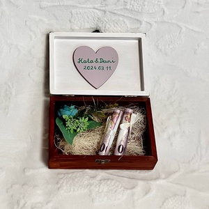 Madaras pénzátadó doboz, Esküvő, Emlék & Ajándék, Nászajándék, Esküvői pénzátadó doboz, Decoupage, transzfer és szalvétatechnika, Festett tárgyak, MESKA