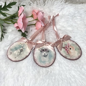 Húsvéti rózsaszín tojások - tojásfára  - otthon & életmód - dekoráció - fali és függő dekoráció - függődísz - Meska.hu