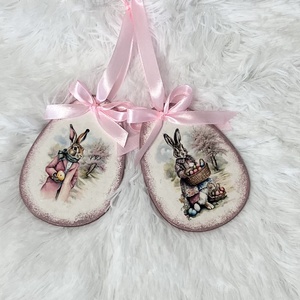 Húsvéti tojás tojásfára - tavaszi dekoráció, Ünnepi díszek, dekorációk, Húsvéti díszek és dekorációk, Húsvéti tojás, hímestojás, Decoupage, transzfer és szalvétatechnika, Festett tárgyak, MESKA