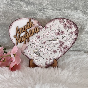 Madaras szív anyák napjára - otthon & életmód - dekoráció - dísztárgy - Meska.hu