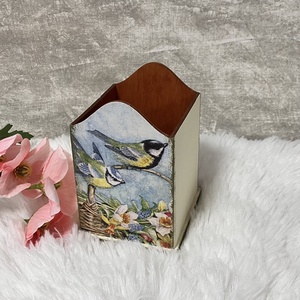 Madaras tolltartó- fa ceruzatartó - otthon & életmód - papír, írószer - tolltartó & ceruzatekercs - Meska.hu