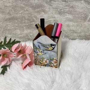 Madaras tolltartó- fa ceruzatartó - otthon & életmód - papír, írószer - tolltartó & ceruzatekercs - Meska.hu