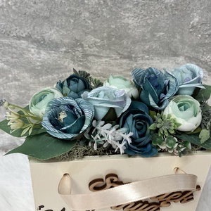 Virágbox anyák napjára - otthon & életmód - dekoráció - dísztárgy - Meska.hu