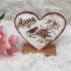 Madaras szív anyák napjára - Anya felirattal - Meska.hu