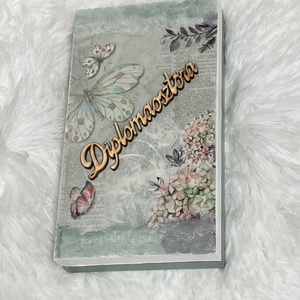 Zöld pénzátadó doboz ballagásra / esküvőre nászajándék - ajándékátado - esküvő - emlék & ajándék - nászajándék - esküvői pénzátadó doboz - Meska.hu