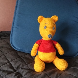 Horgolt Micimackó amigurumi plüssfigura - Meska.hu