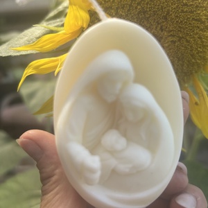 Szent család szója gyertya , Kellékek & szerszámok, Dekorációs kellékek, Dekorációs gyertya, Gyertya-, mécseskészítés, MESKA