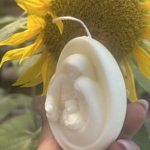 Szent család szója gyertya  - kellékek & szerszámok - dekorációs kellékek - dekorációs gyertya - Meska.hu