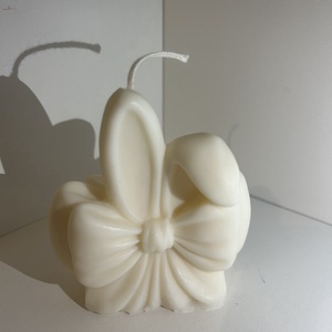 Masnis nyuszifül szójaviasz gyertya  - ünnepi díszek, dekorációk - húsvéti díszek és dekorációk - húsvéti gyertya - Meska.hu