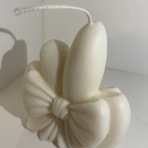 Masnis nyuszifül szójaviasz gyertya  - ünnepi díszek, dekorációk - húsvéti díszek és dekorációk - húsvéti gyertya - Meska.hu