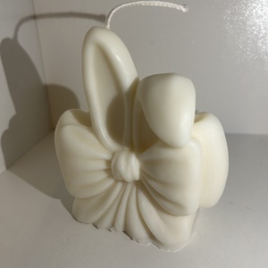 Masnis nyuszifül szójaviasz gyertya  - ünnepi díszek, dekorációk - húsvéti díszek és dekorációk - húsvéti gyertya - Meska.hu