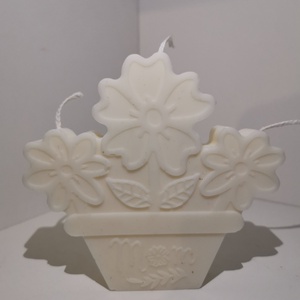 Cserepes virág Mom gyertya , Otthon & Életmód, Gyertya, illat, aroma, Gyertya, Gyertya-, mécseskészítés, MESKA