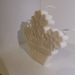 Cserepes virág Mom gyertya  - otthon & életmód - gyertya, illat, aroma - gyertya - Meska.hu