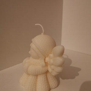 Imádkozó angyal szójaviasz gyertya - kellékek & szerszámok - dekorációs kellékek - dekorációs gyertya - Meska.hu