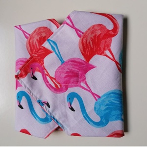 Flamingós újraszalvéta (30 x 30 cm) - táska & tok - uzsonna- & ebéd tartó - szendvics csomagoló - Meska.hu