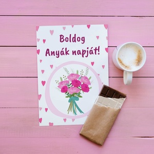 Anyák napi kaparós üdvözlőlap, üdvözlőkártya, nagymamáknak, édesanyáknak - otthon & életmód - papír, írószer - ajándékozás kellékei - képeslap, üdvözlőlap - Meska.hu