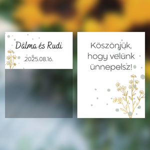 Esküvői köszönőajándék virágmag - Meska.hu