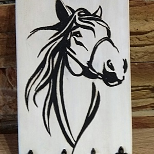 Lovas fali kulcstartó - otthon & életmód - dekoráció - fali és függő dekoráció - fali kulcstartó - Meska.hu