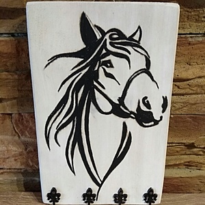 Lovas fali kulcstartó - otthon & életmód - dekoráció - fali és függő dekoráció - fali kulcstartó - Meska.hu