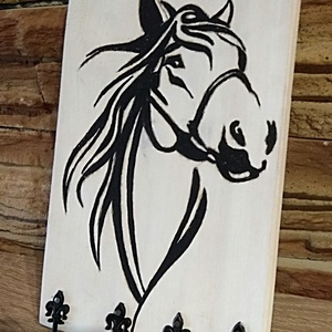 Lovas fali kulcstartó - otthon & életmód - dekoráció - fali és függő dekoráció - fali kulcstartó - Meska.hu