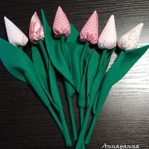 Textil tulipán - Meska.hu