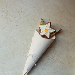 Virág ajándék mézeskalács, Élelmiszer, Édesség, Mézeskalács, Mézeskalácssütés, MESKA