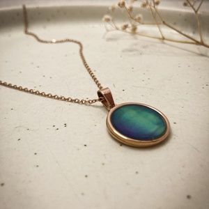 Aurora - Sarki fény nyaklánc (rosegold) - ékszer - nyaklánc - medálos nyaklánc - Meska.hu