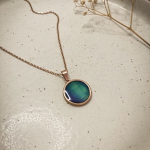 Aurora - Sarki fény nyaklánc (rosegold) - ékszer - nyaklánc - medálos nyaklánc - Meska.hu