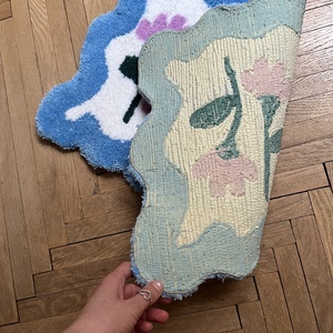 Virágos szőnyeg  - otthon & életmód - lakástextil - szőnyeg - más típusú szőnyeg - Meska.hu