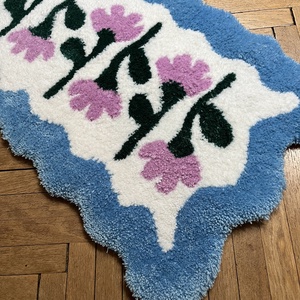 Virágos szőnyeg  - otthon & életmód - lakástextil - szőnyeg - más típusú szőnyeg - Meska.hu