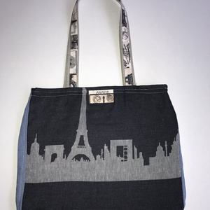 Farmer válltáska mintás anyaggal kombinálva -  - Meska.hu