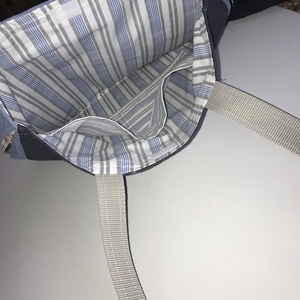 Farmer válltáska mintás anyaggal kombinálva -  - Meska.hu