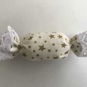 Textilből készűl, szaloncukor karácsonyfa dísz -  - Meska.hu