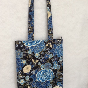 Virágos textil válltáska - Meska.hu