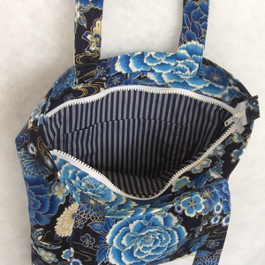 Virágos textil válltáska -  - Meska.hu