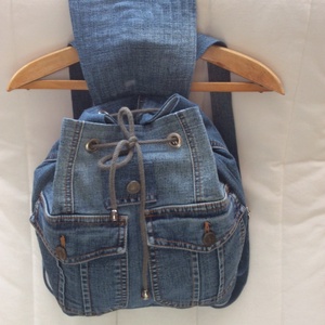 Egyedi készítésü farmer hátizsák -  - Meska.hu