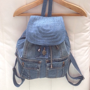 Egyedi készítésü farmer hátizsák -  - Meska.hu