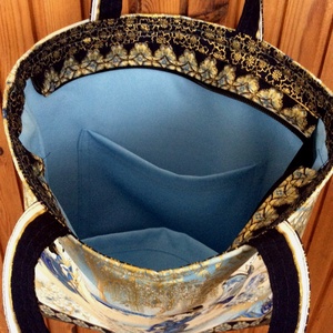 Különleges mintázatú textilből készült táska - táska & tok - kézitáska & válltáska - kézitáska - Meska.hu