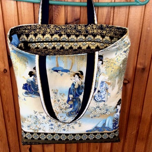 Különleges mintázatú textilből készült táska - táska & tok - kézitáska & válltáska - kézitáska - Meska.hu