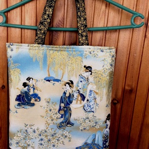 Különleges mintázatú textilből készült táska - Meska.hu