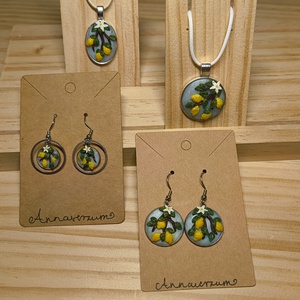 Citromos süthetőgyurma fülbevaló, Ékszer, Fülbevaló, Lógó fülbevaló, Gyurma, MESKA